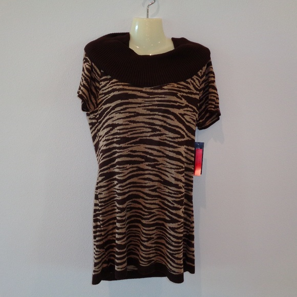 Elementz Sweaters - Elementz MSVU0507 Brown New Turtleneck Sweater